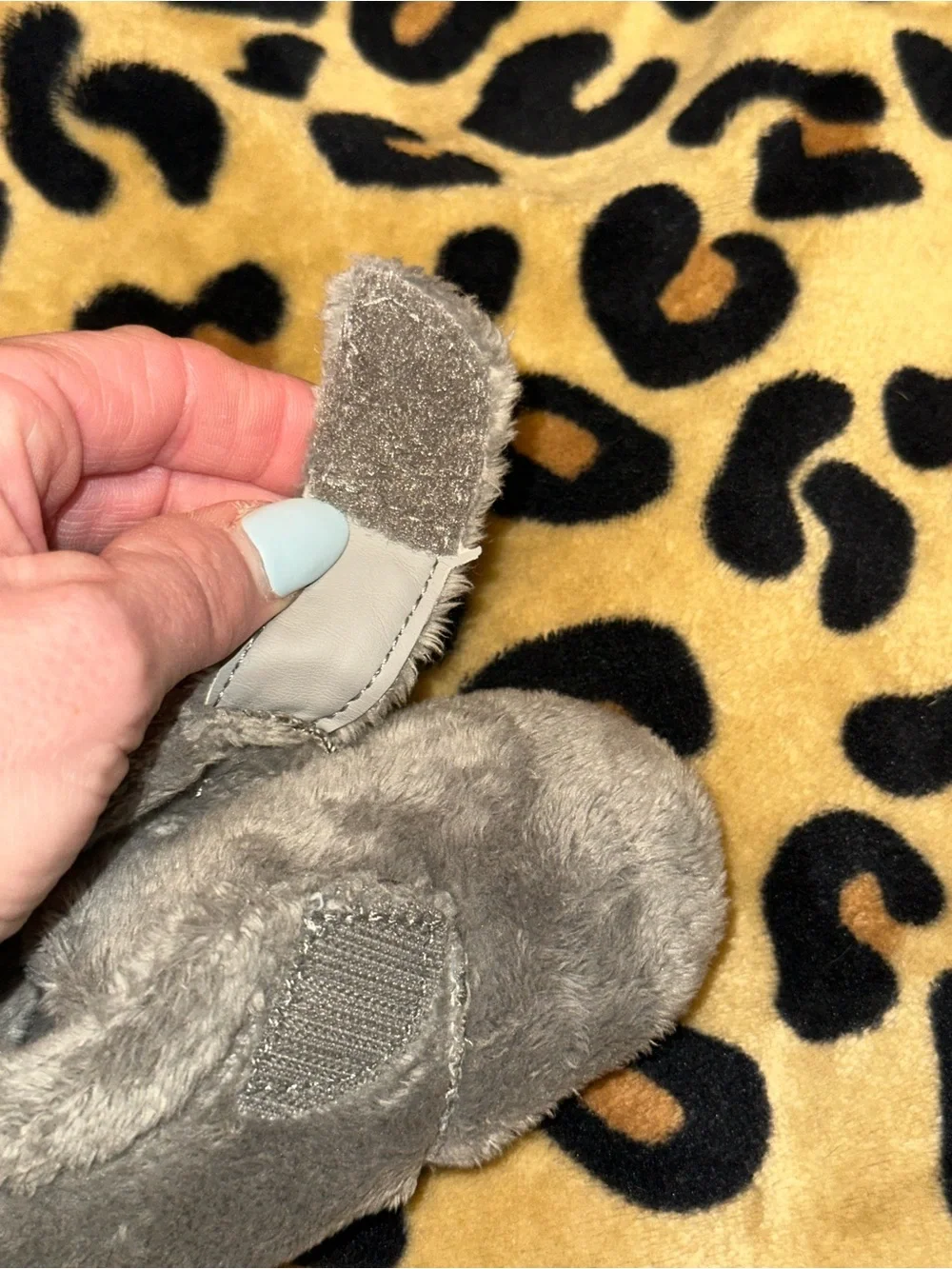 UGG Gray Baby Bixbee Crib Shoes